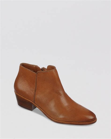 brown booties sam edelman